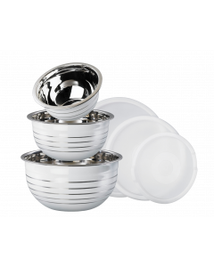 Set di ciotole Classic 3 pz. con coperchio KING