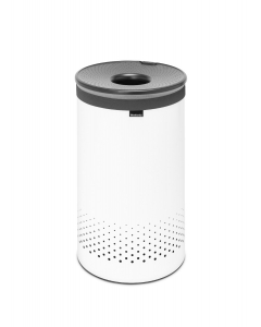 BRABANTIA Koš na prádlo 60L bílá, plastové víko