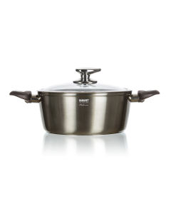 Гювеч с незалепваща повърхност BANQUET METALLIC PLATINUM 28 х 12.5 см, с капак