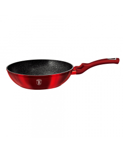 Tigaie Wok, marmorata, 28 cm, Burgundy Metallic