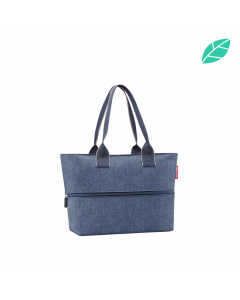 Shopper e1, herringbone blue – reisenthel